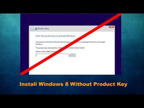 Bypass product key windows 8