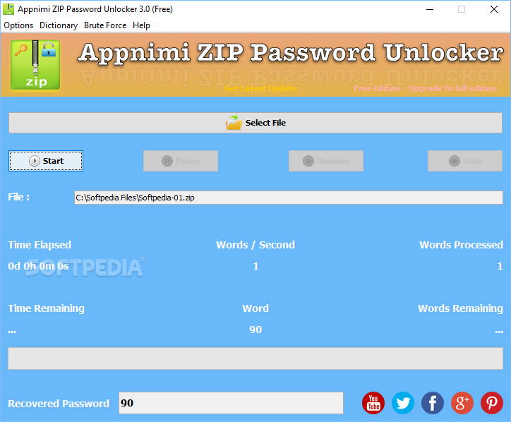 Zip Password Unlocker Free Serial Key